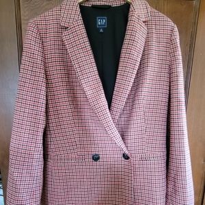 Gap Tall Length Plaid Blazer